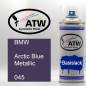 Preview: BMW, Arctic Blue Metallic, 045: 400ml Sprühdose, von ATW Autoteile West.